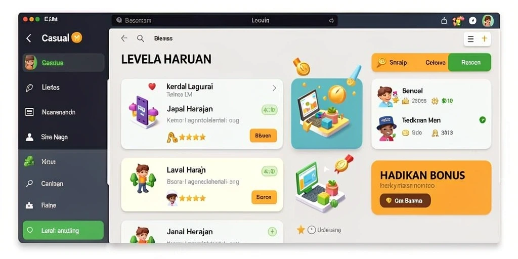 Tampilan antarmuka yang intuitif dan menarik.