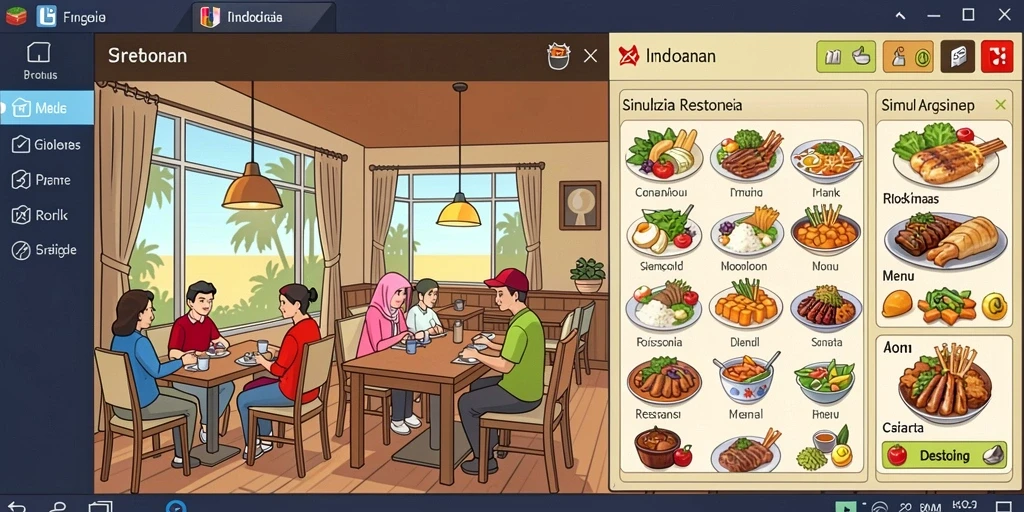Tangkapan layar menampilkan grafik menawan dari dunia permainan.