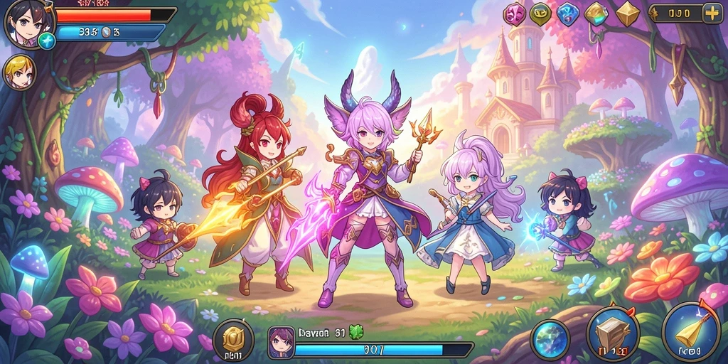Screenshot menampilkan antarmuka permainan yang menarik.
