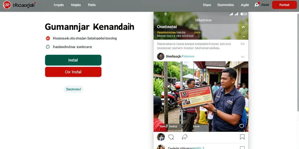 Tampilan menu utama G9VIP yang menarik.