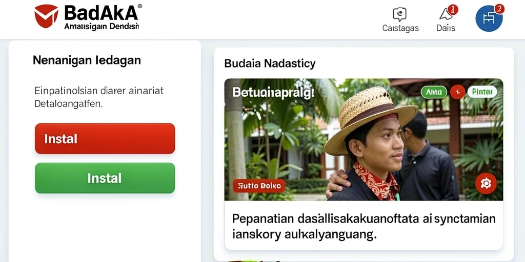 Tampilan awal yang memukau dan menarik.