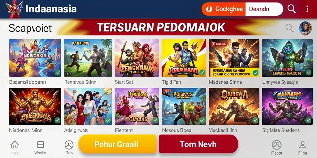 Tampilan antarmuka pengguna yang menarik.