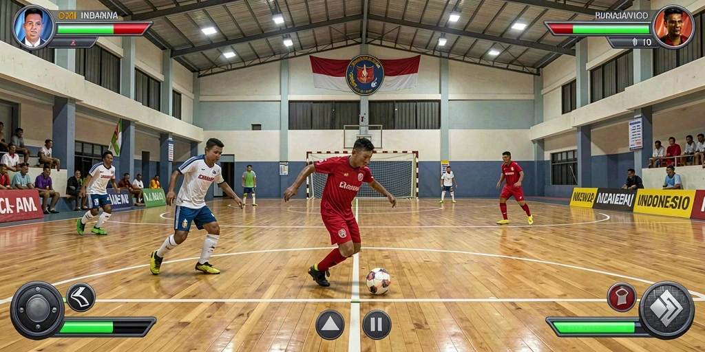 Tangkapan layar menampilkan karakter utama dalam mode pertempuran.