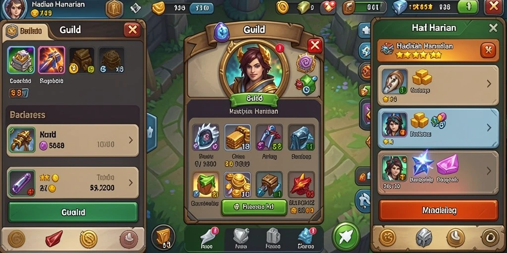 Tampilan layar utama RPGAME yang memukau.