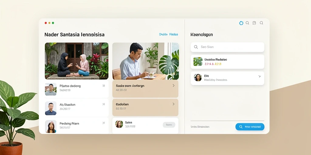 Tampilan antarmuka yang menarik dan sederhana.